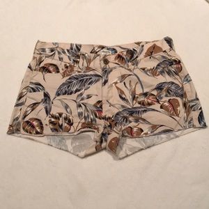 Madewell leaf print shorts